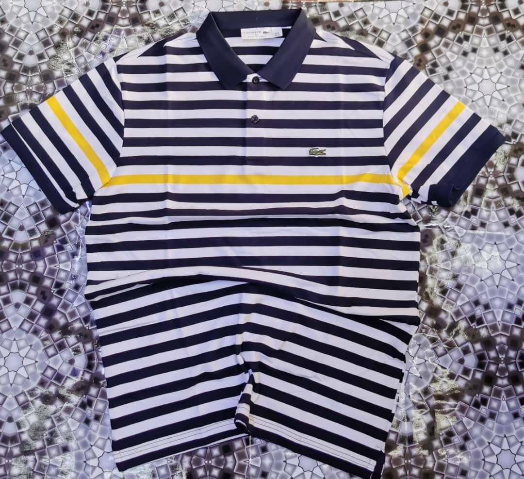 Polo rayé classique homme