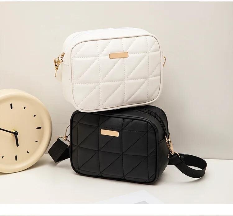 Stylish Embroidered white crossbody bag