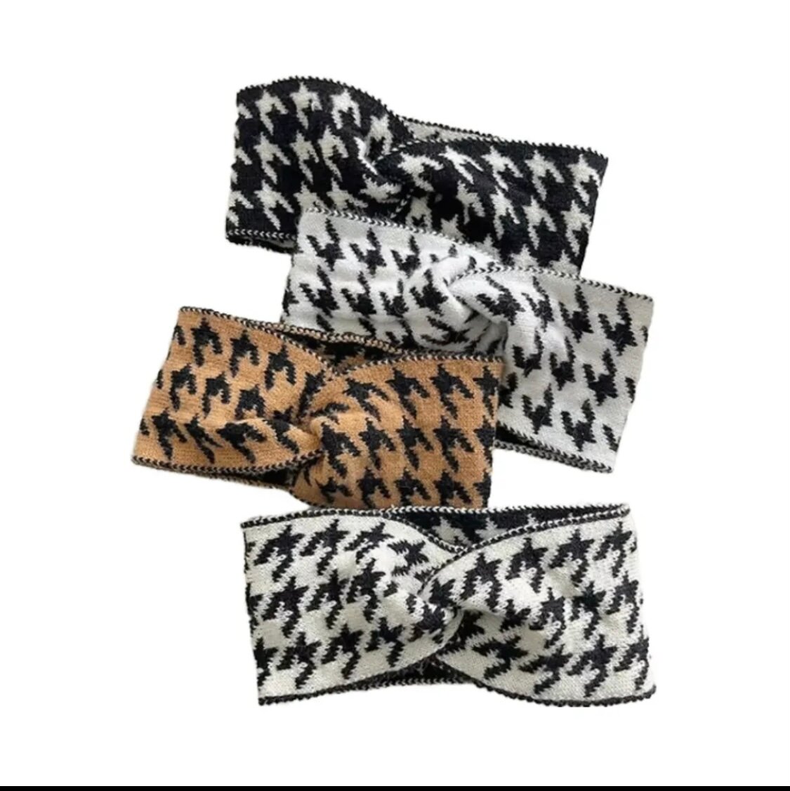 Bandeaux à motif pied-de-poule