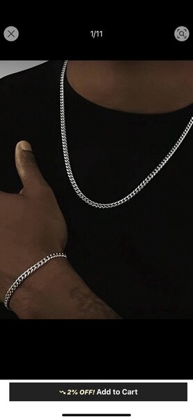 Chaîne et bracelet en acier inoxydable