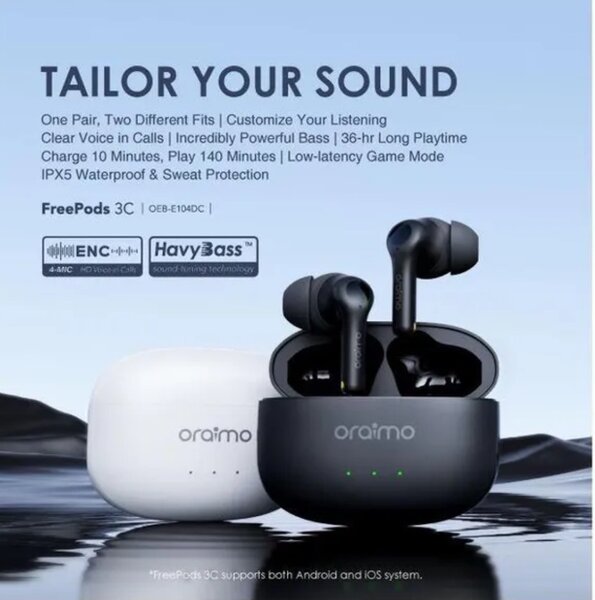 oraimo FreePods 3C ENC True Wireless Earbuds