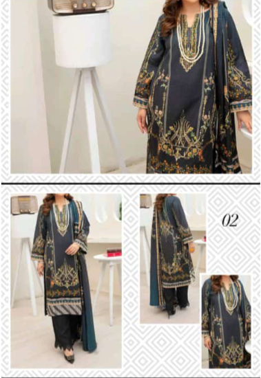 Three-piece with print