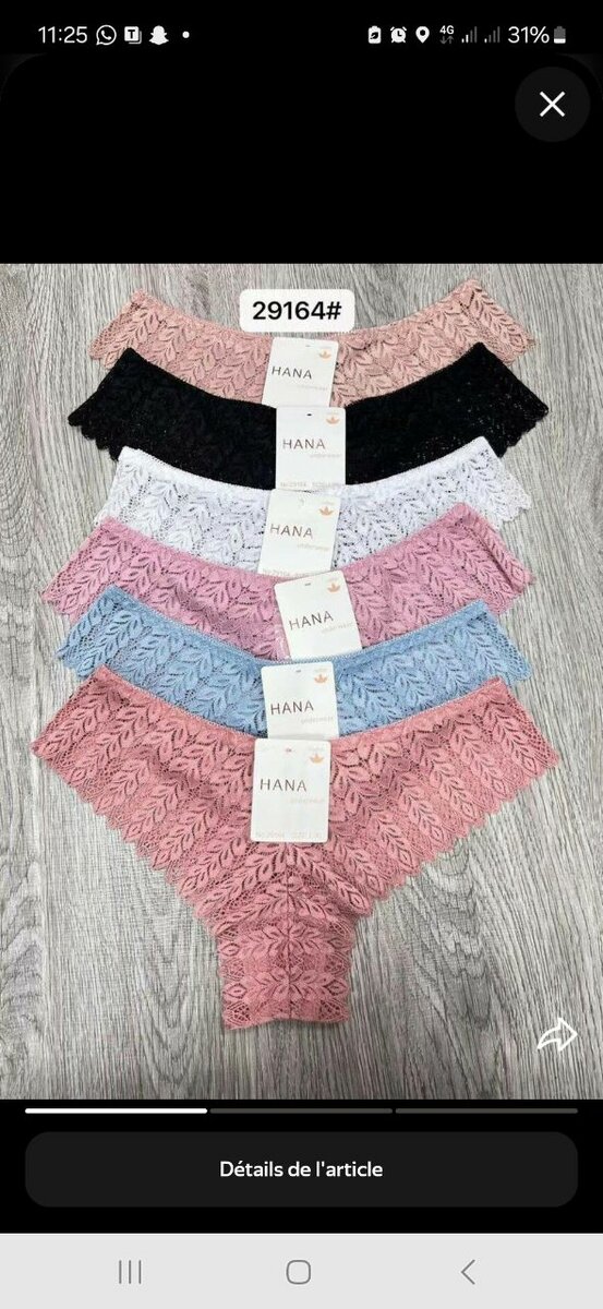 Culottes en dentelle élégantes