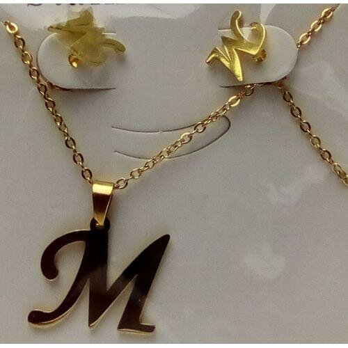 Ensemble Chaîne + Boucles D'oreilles Inox M