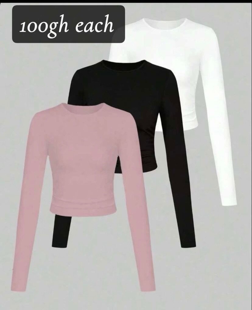 Long sleeves basic tops