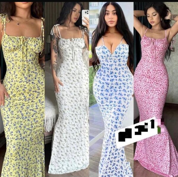 Robe longue florale élégante