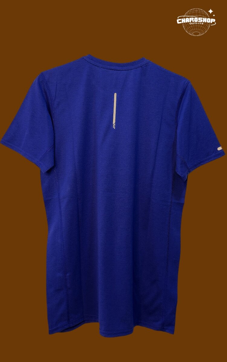 T-shirt bleu en coton