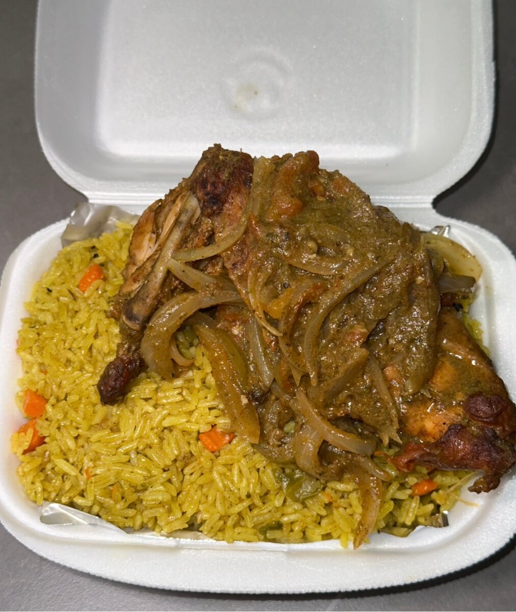 Riz au curry avec poulet