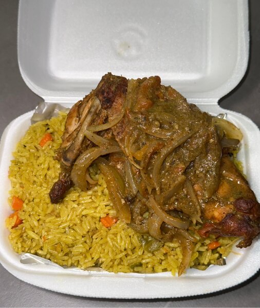 Riz au curry avec poulet