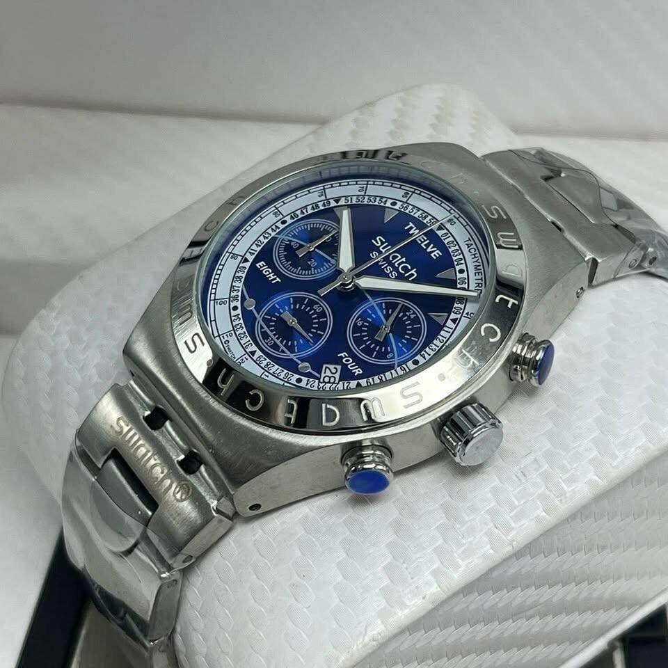 Montre Chronographe Swatch Acier