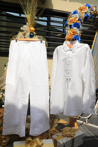 Elegant White Shirt and Pant Set