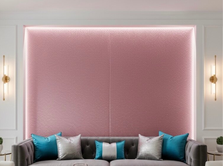 Papier Peint Rose Scintillant