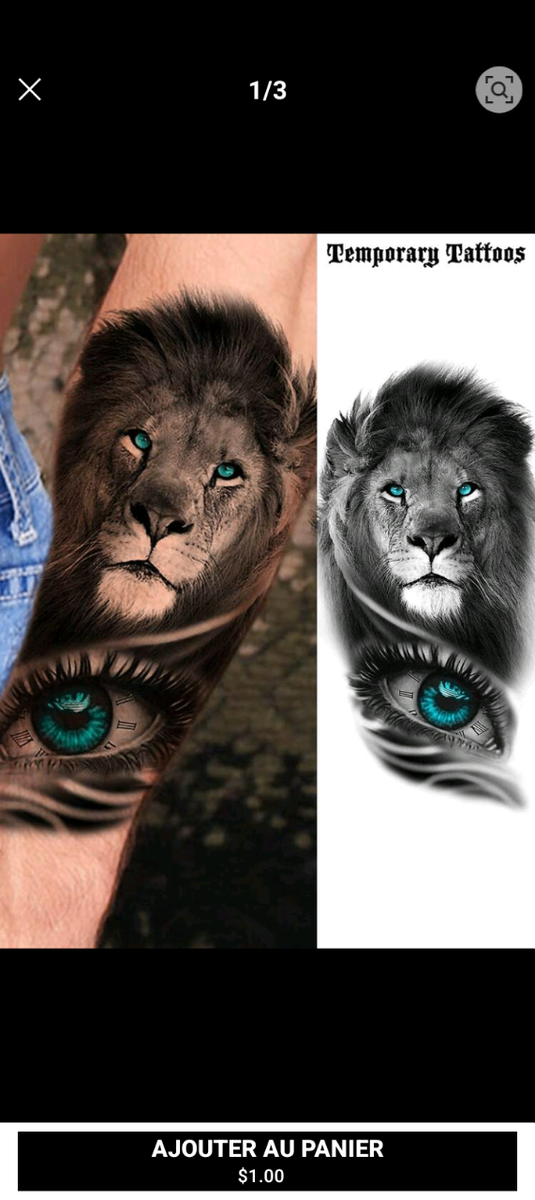 Tatouages Temporaires Animaux