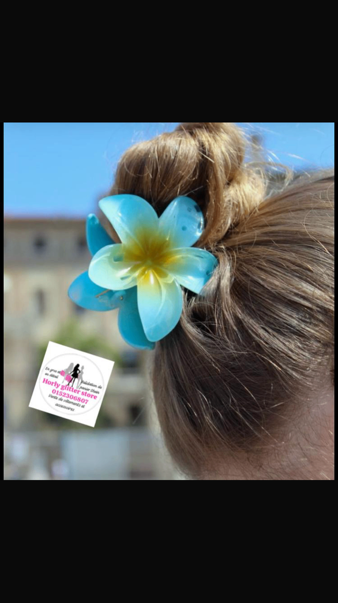 Griffe cheveux en fleurs