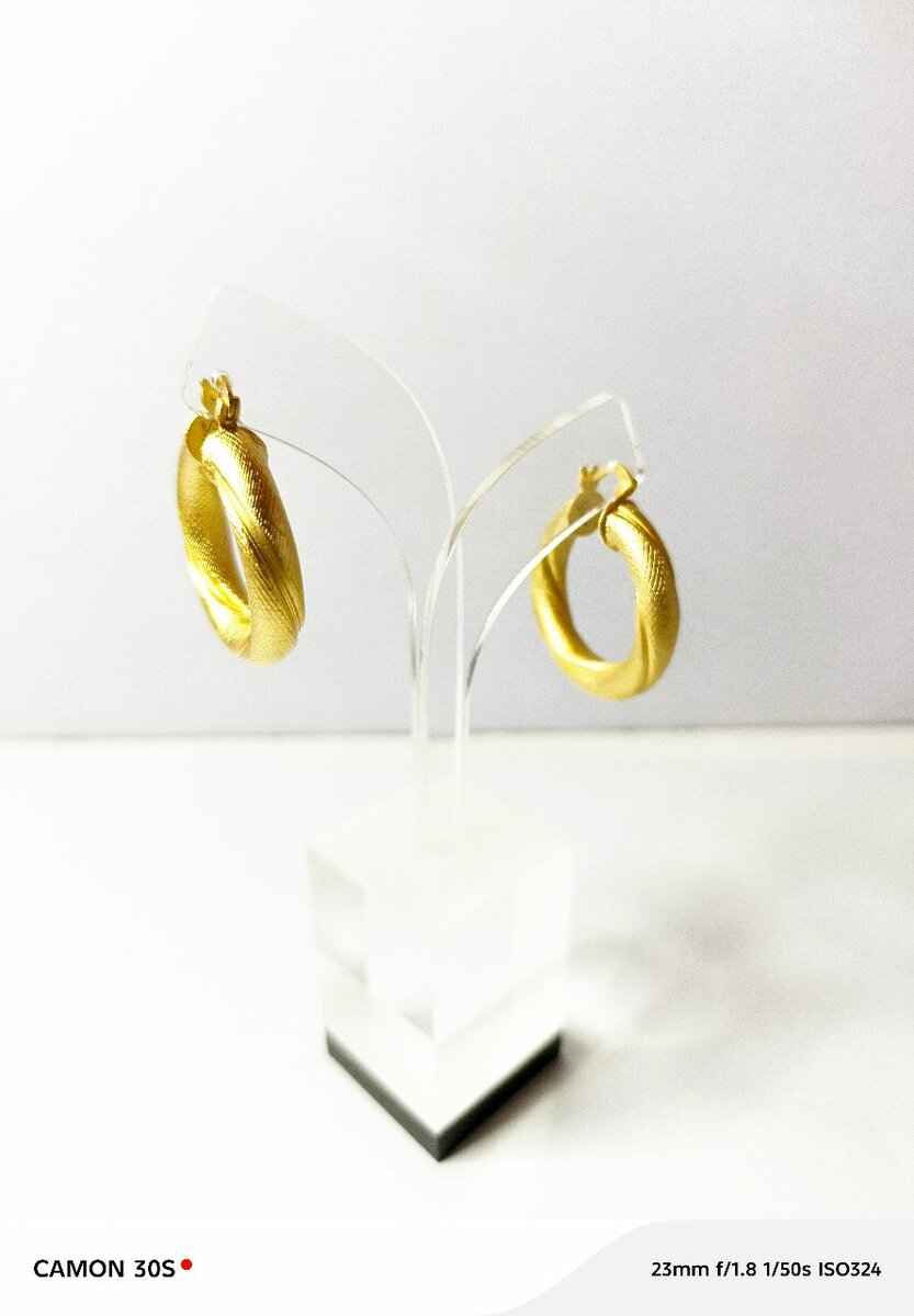 Boucles d'oreilles dorées élégantes