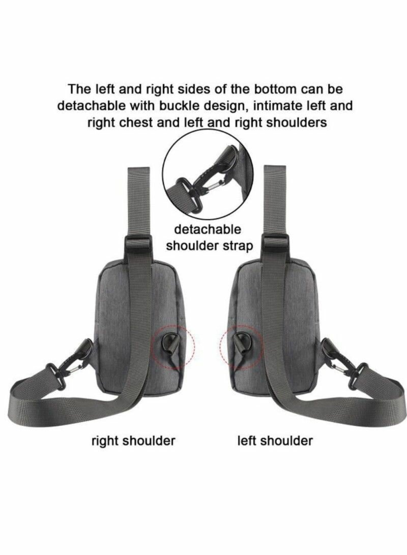 CHEST SHOULDER BAG PHONE BAG WATER RESISTANT NYLON CASUALRES