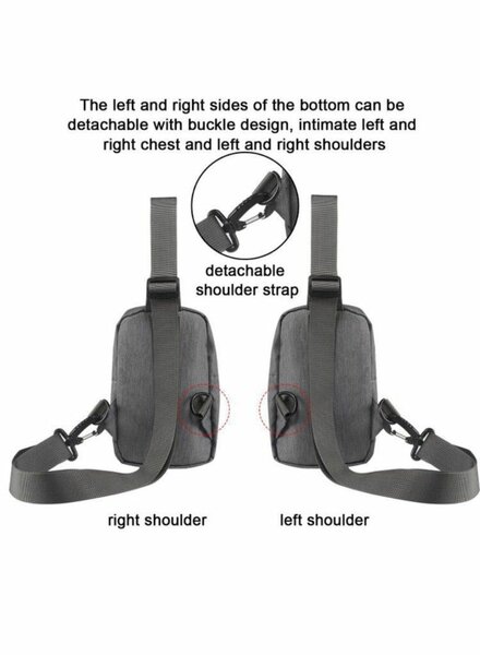 CHEST SHOULDER BAG PHONE BAG WATER RESISTANT NYLON CASUALRES