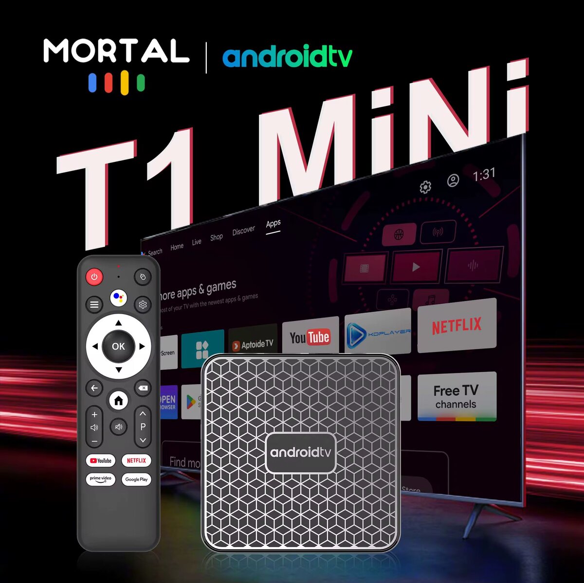 Box TV Android MORTAL T1 Mini