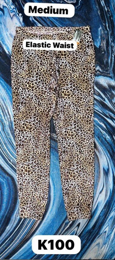 Women's cozy leopard print pajama pants