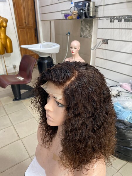 Curly Brown Lace Front Wig