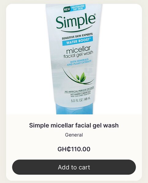 SIMPLE MICELLAR GEL FACIAL WASH