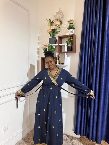 Gilding floral maxi dress