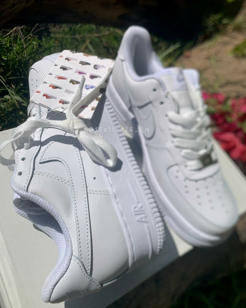 Triple White Airforce 1s 