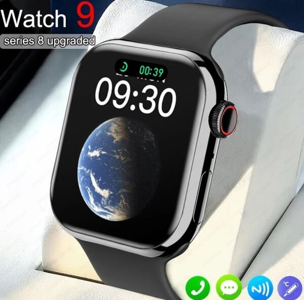 Montre intelligente - T900 pro max noir - 45 mm