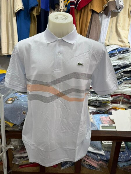 Polo blanc élégant homme