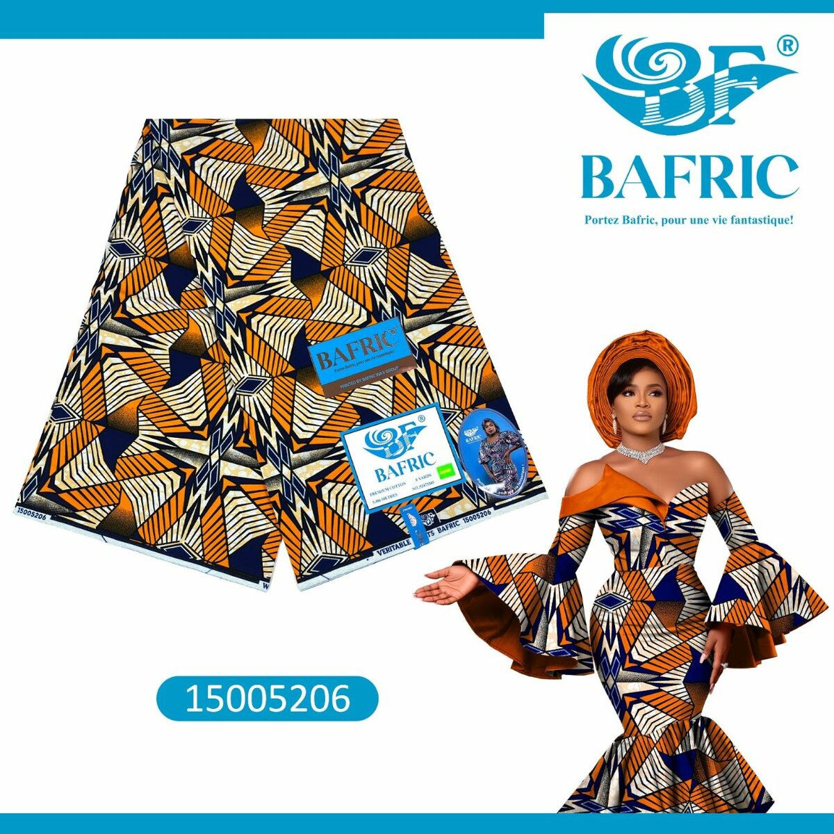 Tissu Wax Africain BAFRIC
