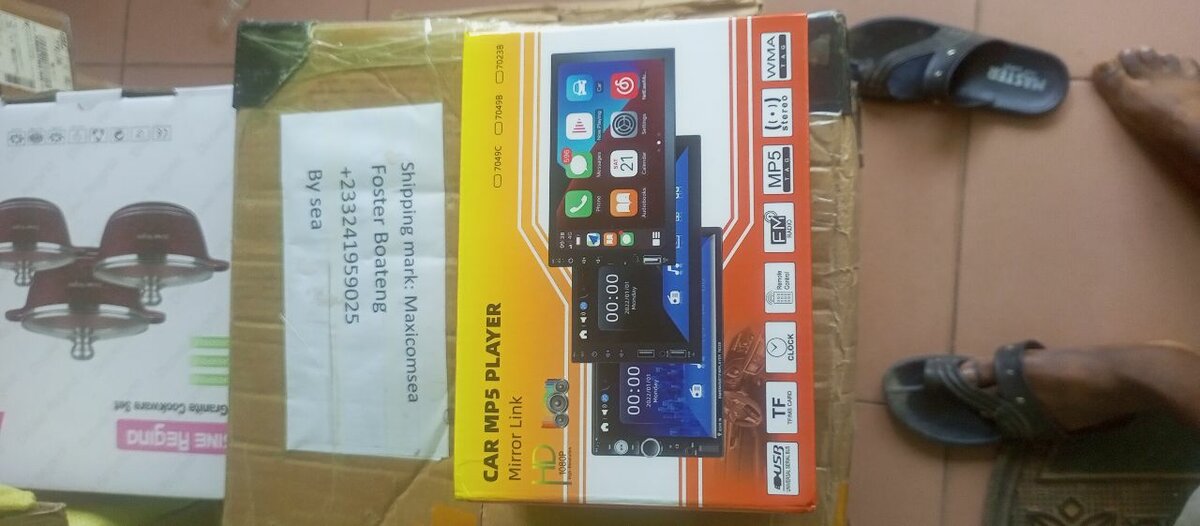 Touch screen 7" car tape 2 din multimedia DVD player