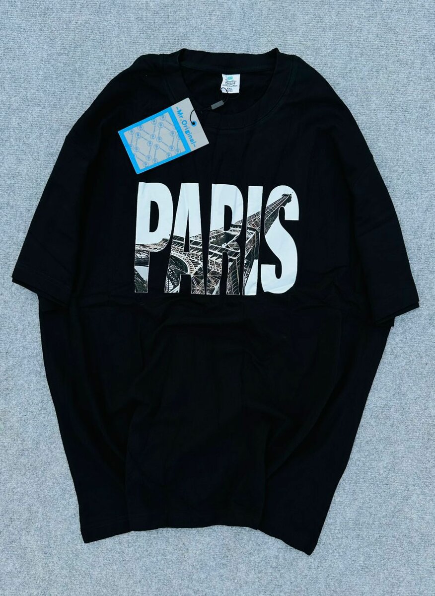 T-shirt imprimé en coton décontracté