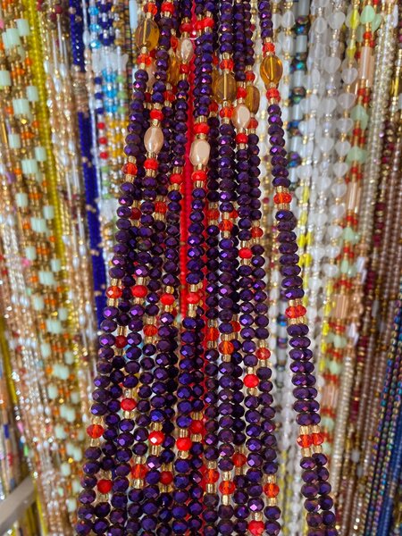 Waist and stomach beads.