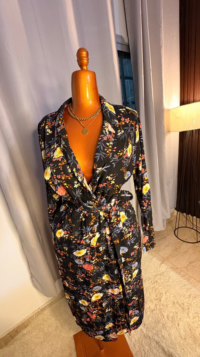 Robe kimono fleuri élégant