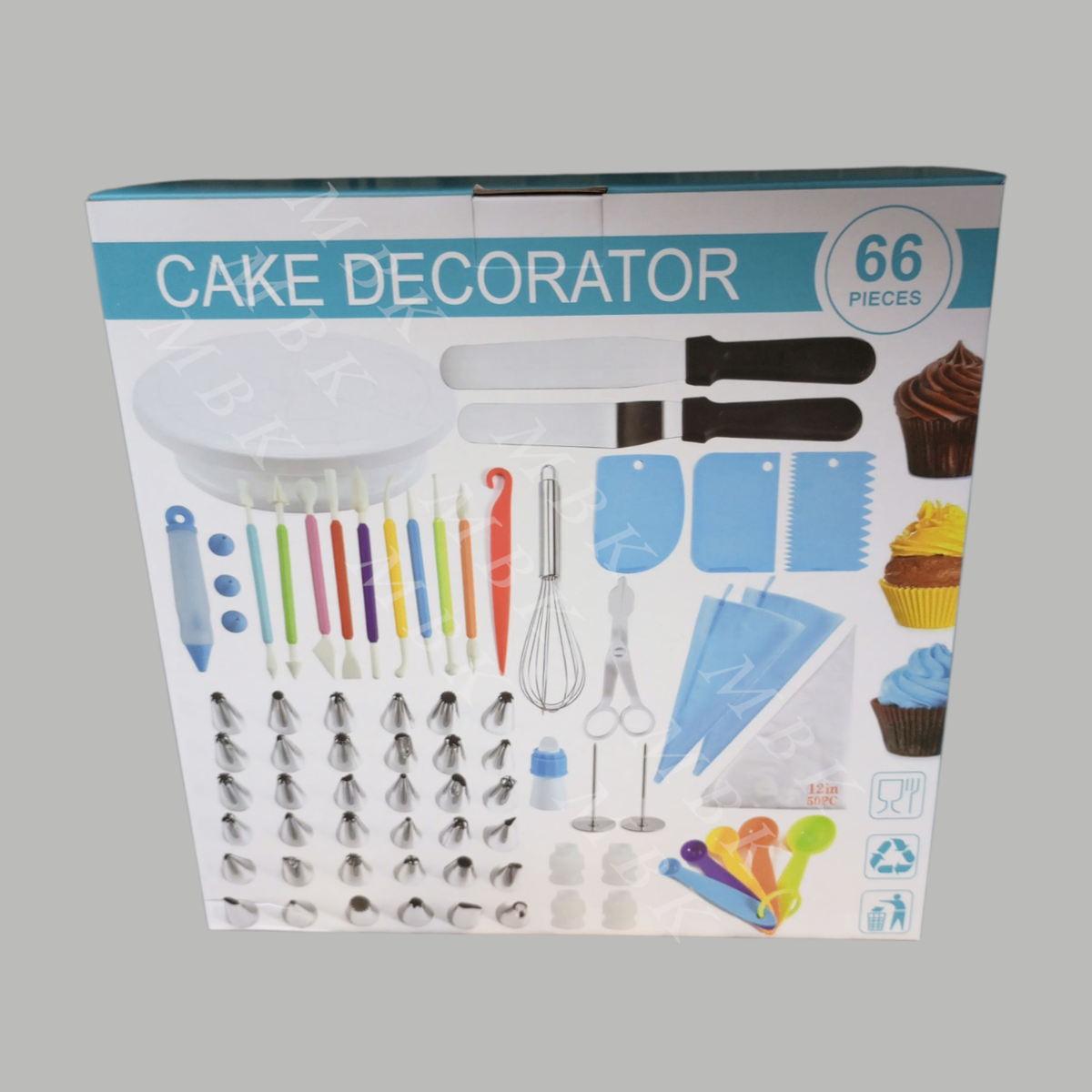Ensemble Décoration Gâteau 66 Pièces
