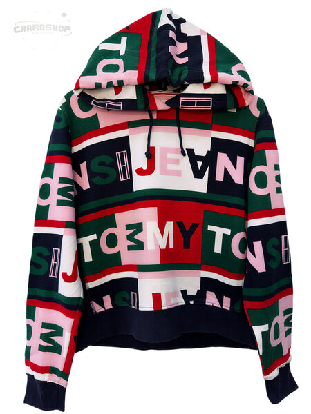 Sweat à capuche multicolore tendance