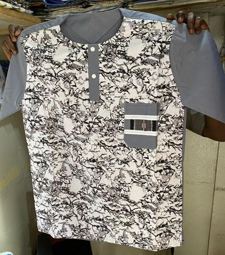 Tunique homme imprimée bohème