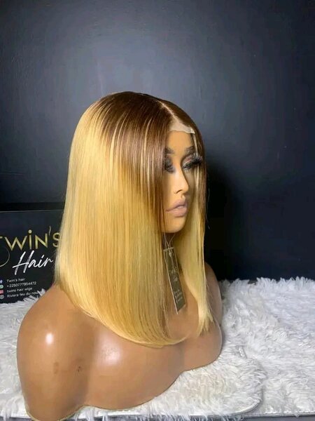 Perruque Bob Chic en Blonde