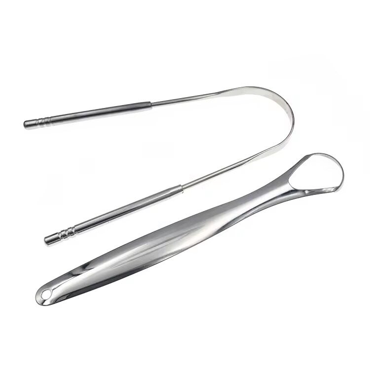 Gratte-langue en acier inoxydable