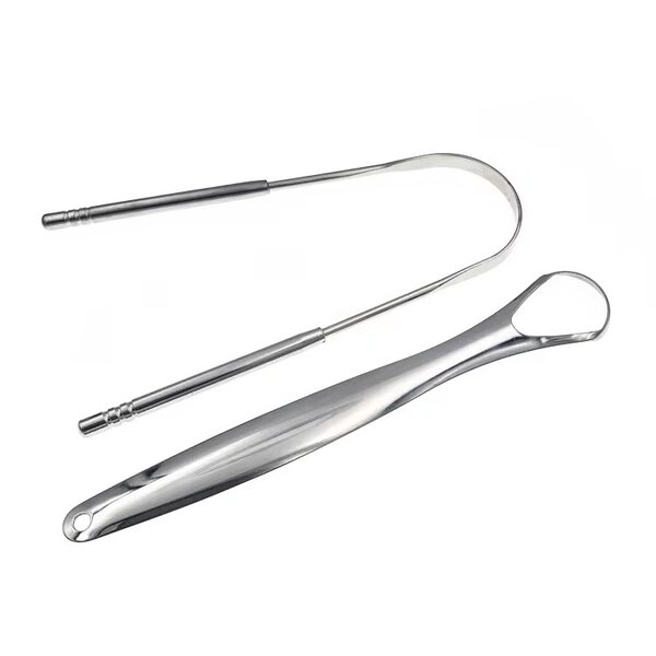 Gratte-langue en acier inoxydable