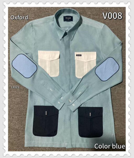 Chemise Oxford multipoches
