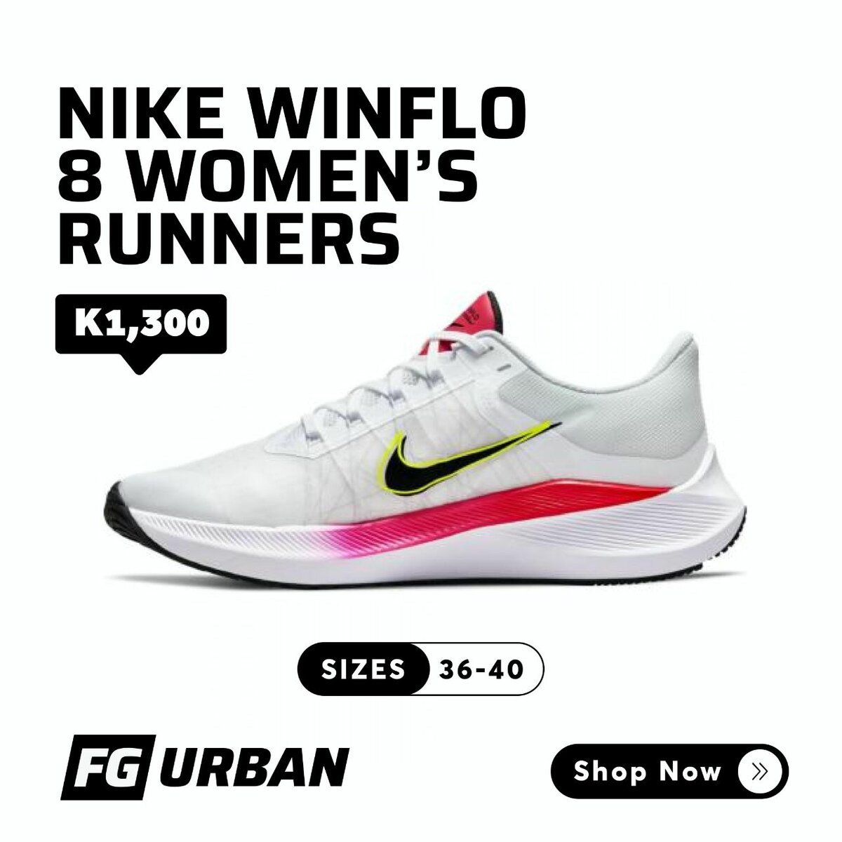 Nike WinFlo 8 Womens Runners.