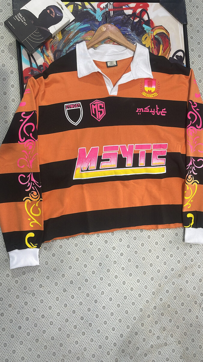 Veste en denim imprimée