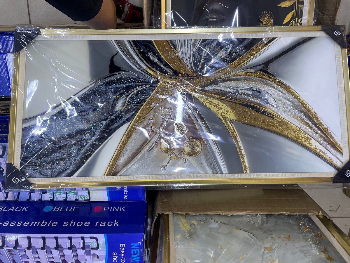 Tableau Encadré Abstrait Lumineux