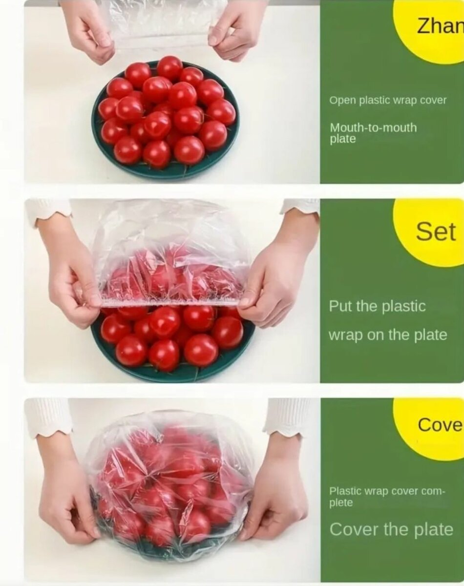 100pcs Film Alimentaire de Qualité Supérieure