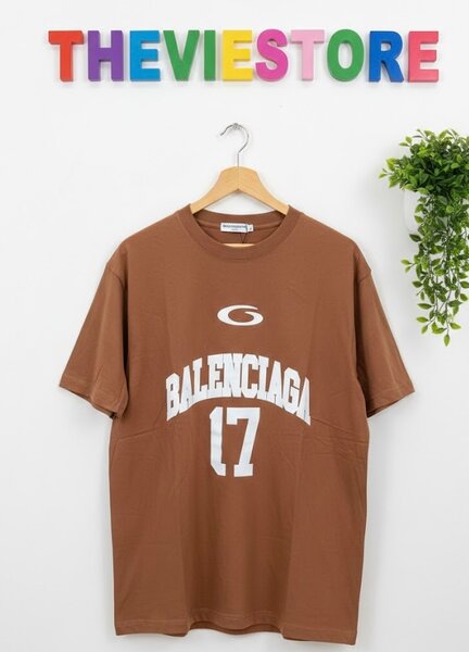 T-shirt Balenciaga homme marron