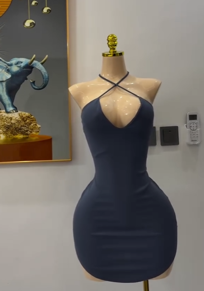 Bodycon mini dress blue