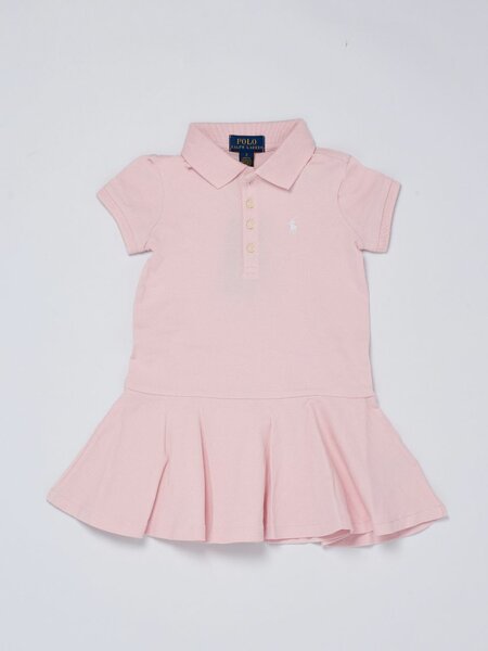 Robe polo fille en coton