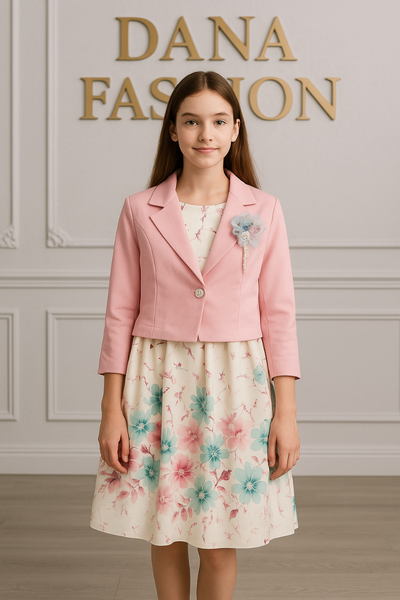 Robe et veste fillette