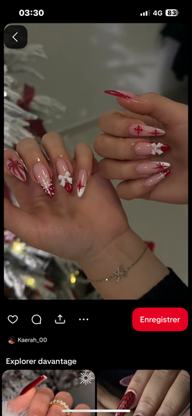 Nail Art de Noël Scintillant